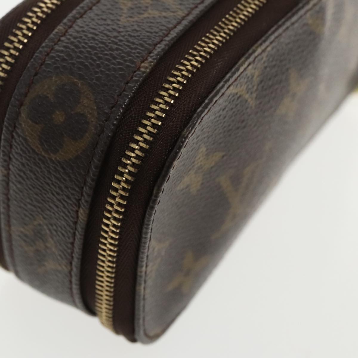 LOUIS VUITTON Monogram Trousse Brush PM Cosmetic Pouch M47510 LV Auth 94364