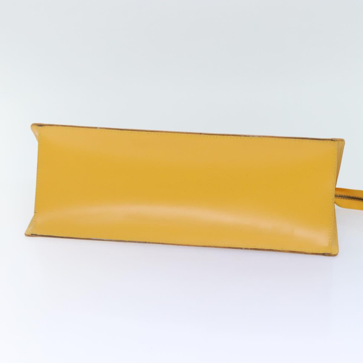 LOUIS VUITTON Epi Sac Triangle Hand Bag Yellow M52099 LV Auth 94369