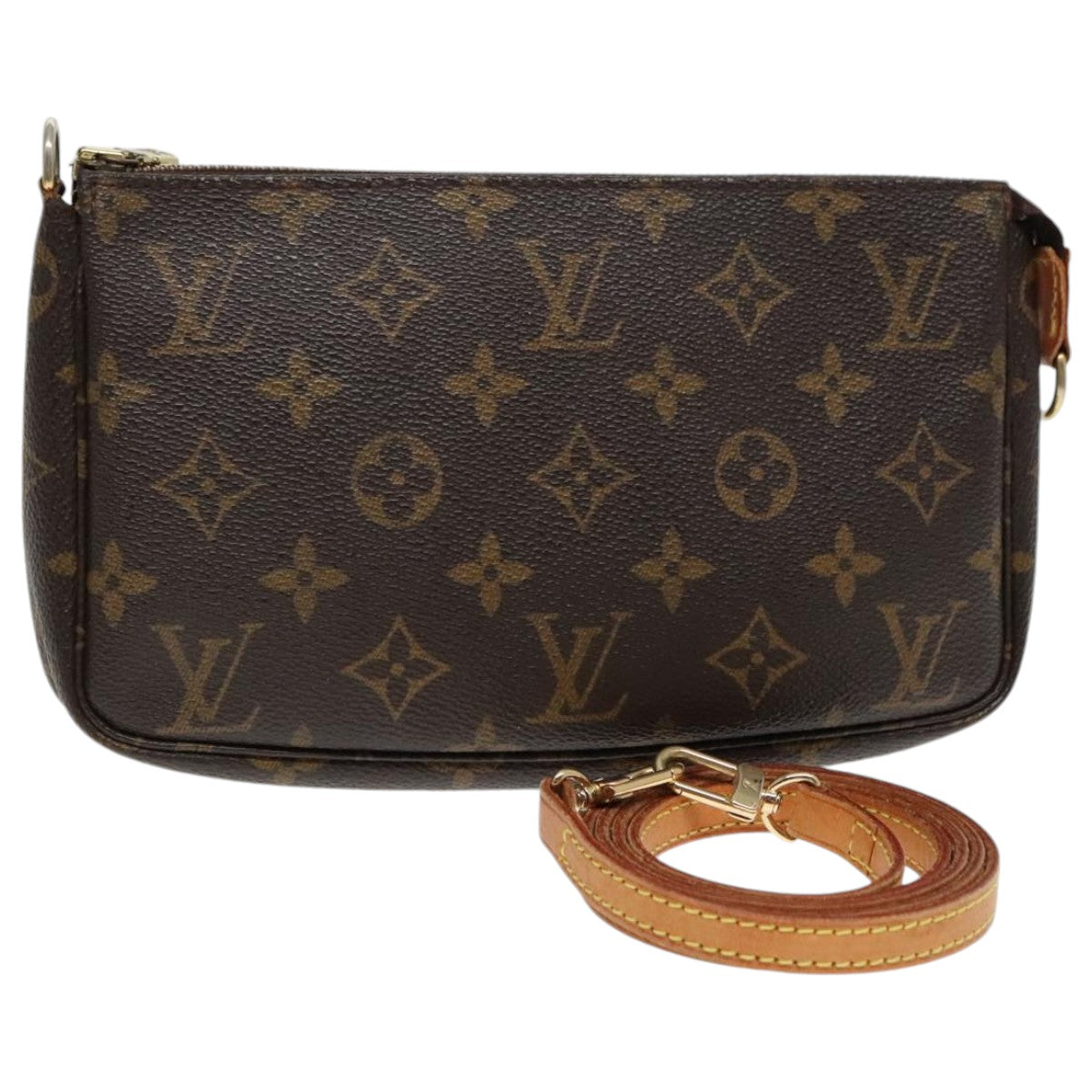 LOUIS VUITTON Monogram Pochette Accessoires Pouch M51980 LV Auth 94523