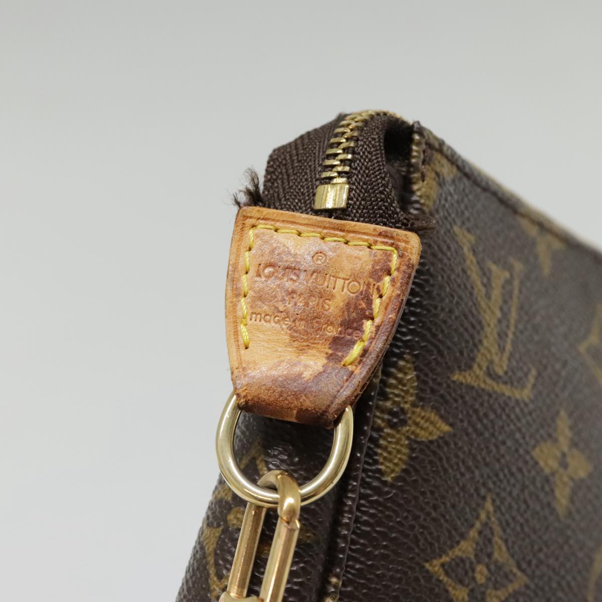 LOUIS VUITTON Monogram Pochette Accessoires Pouch M51980 LV Auth 94524