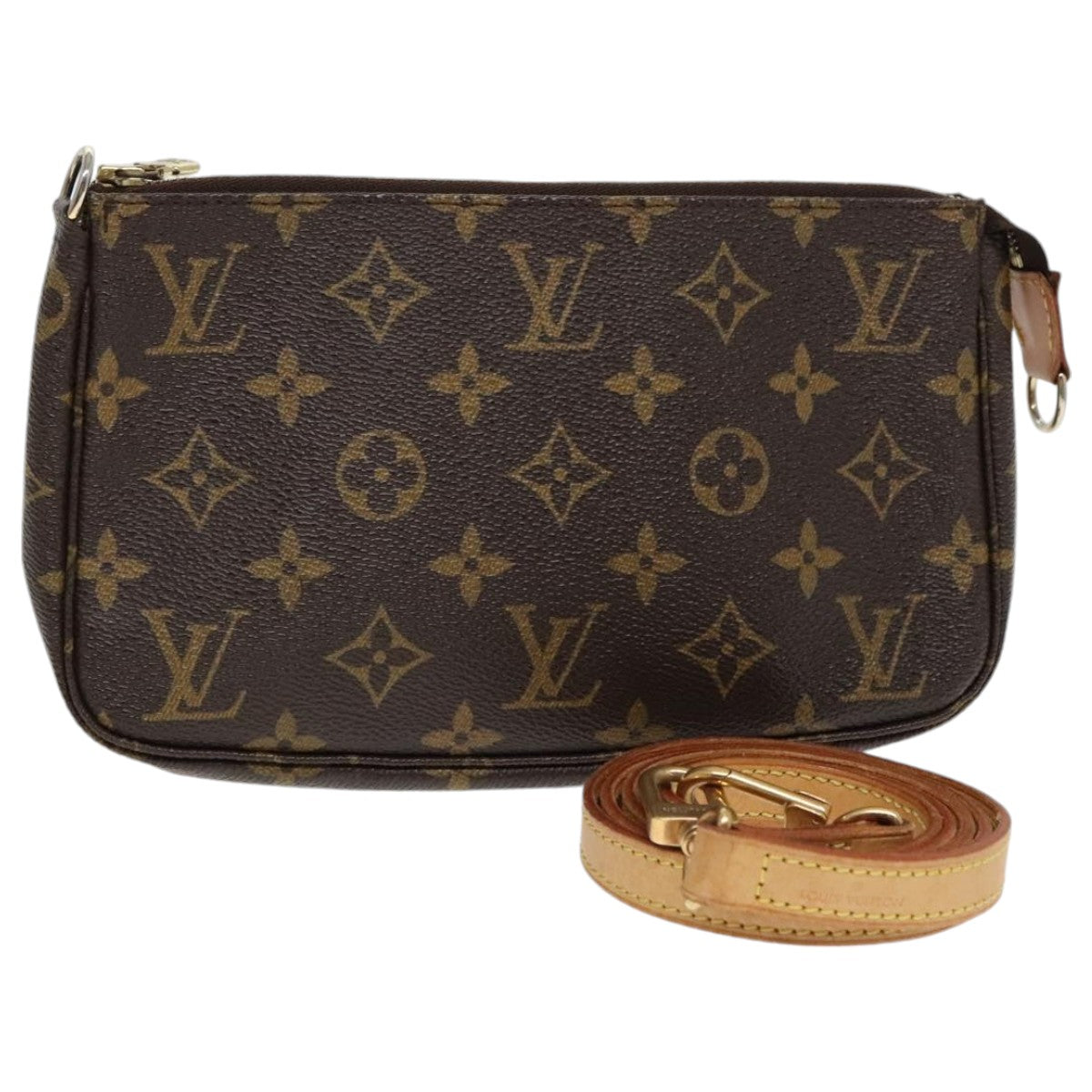 LOUIS VUITTON Monogram Pochette Accessoires Pouch M51980 LV Auth 94525