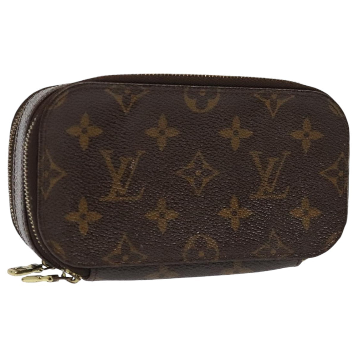 LOUIS VUITTON Monogram Trousse Brush PM Cosmetic Pouch M47510 LV Auth 94531