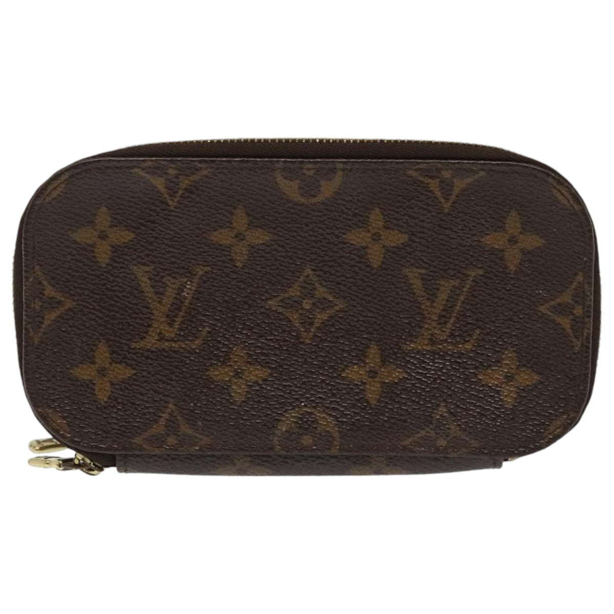 LOUIS VUITTON Monogram Trousse Brush PM Cosmetic Pouch M47510 LV Auth 94531