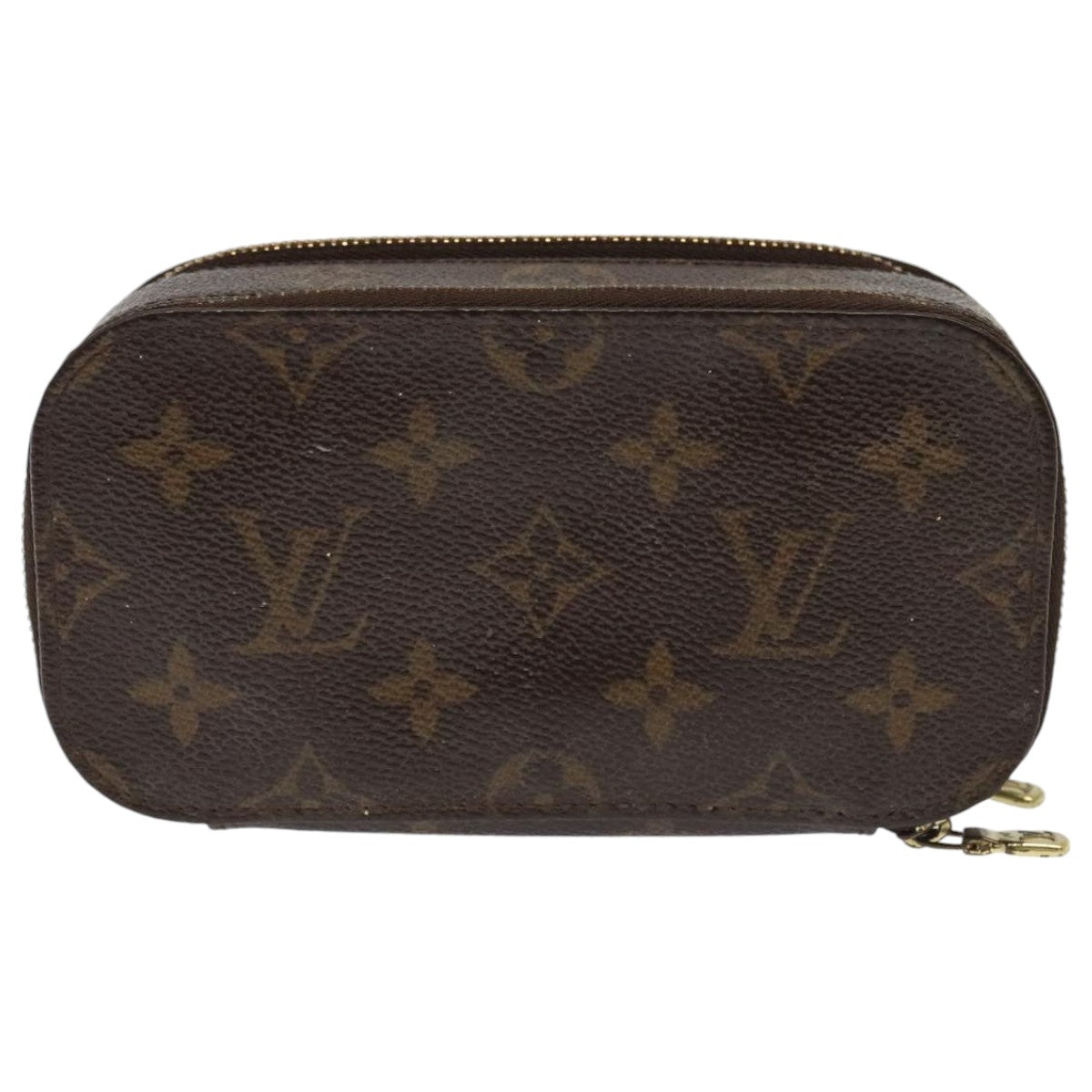 LOUIS VUITTON Monogram Trousse Brush PM Cosmetic Pouch M47510 LV Auth 94531