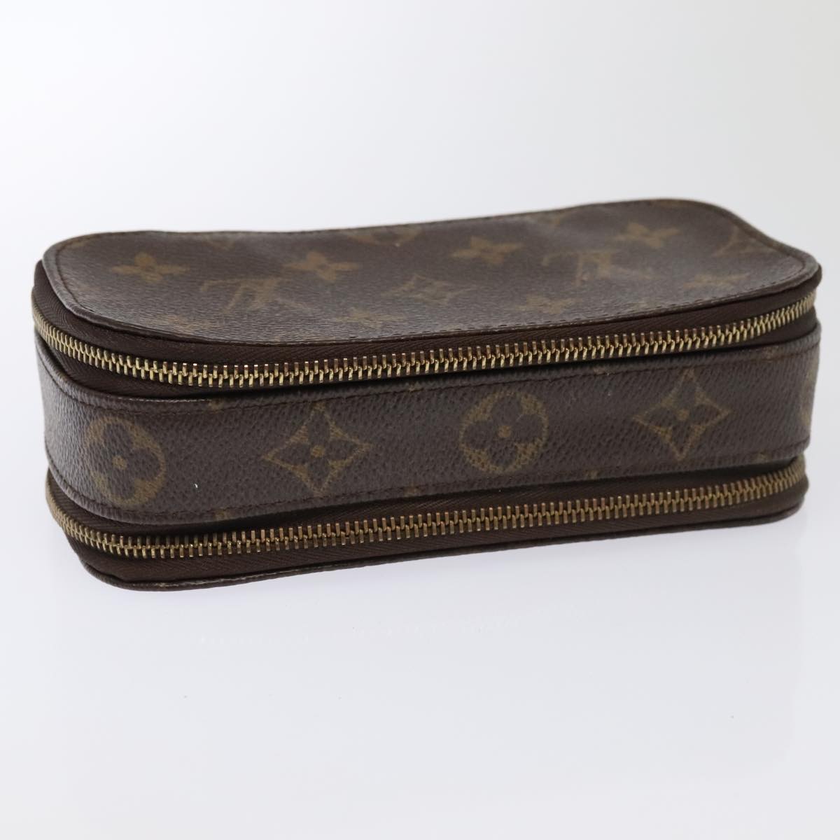 LOUIS VUITTON Monogram Trousse Brush PM Cosmetic Pouch M47510 LV Auth 94531