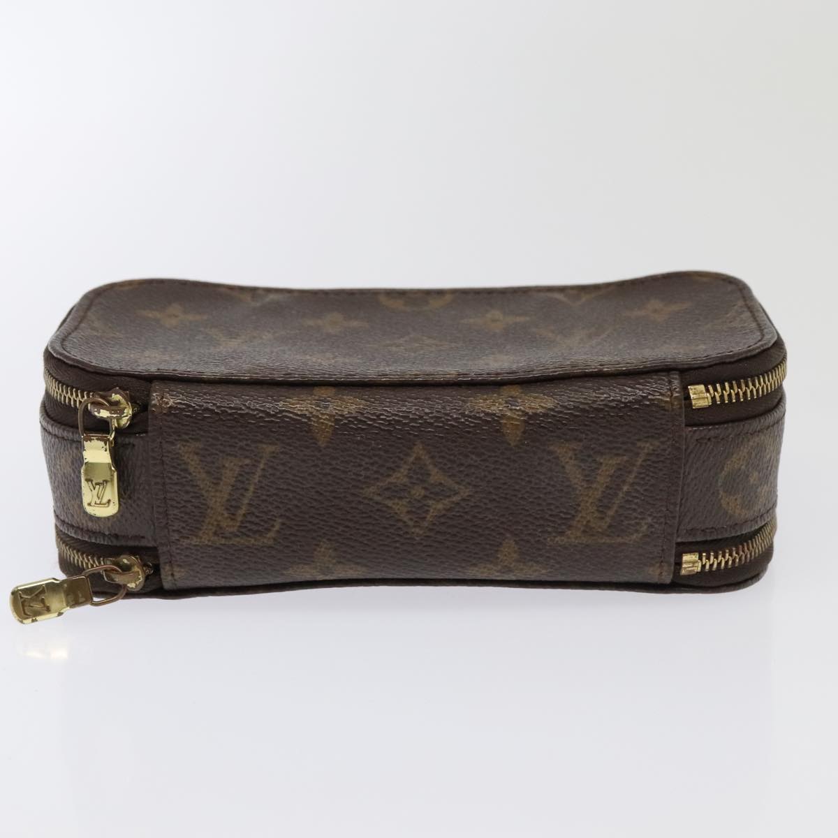 LOUIS VUITTON Monogram Trousse Brush PM Cosmetic Pouch M47510 LV Auth 94531