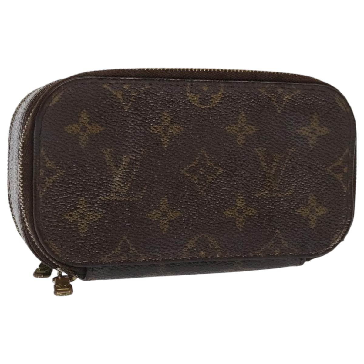 LOUIS VUITTON Monogram Trousse Brush PM Cosmetic Pouch M47510 LV Auth 94532