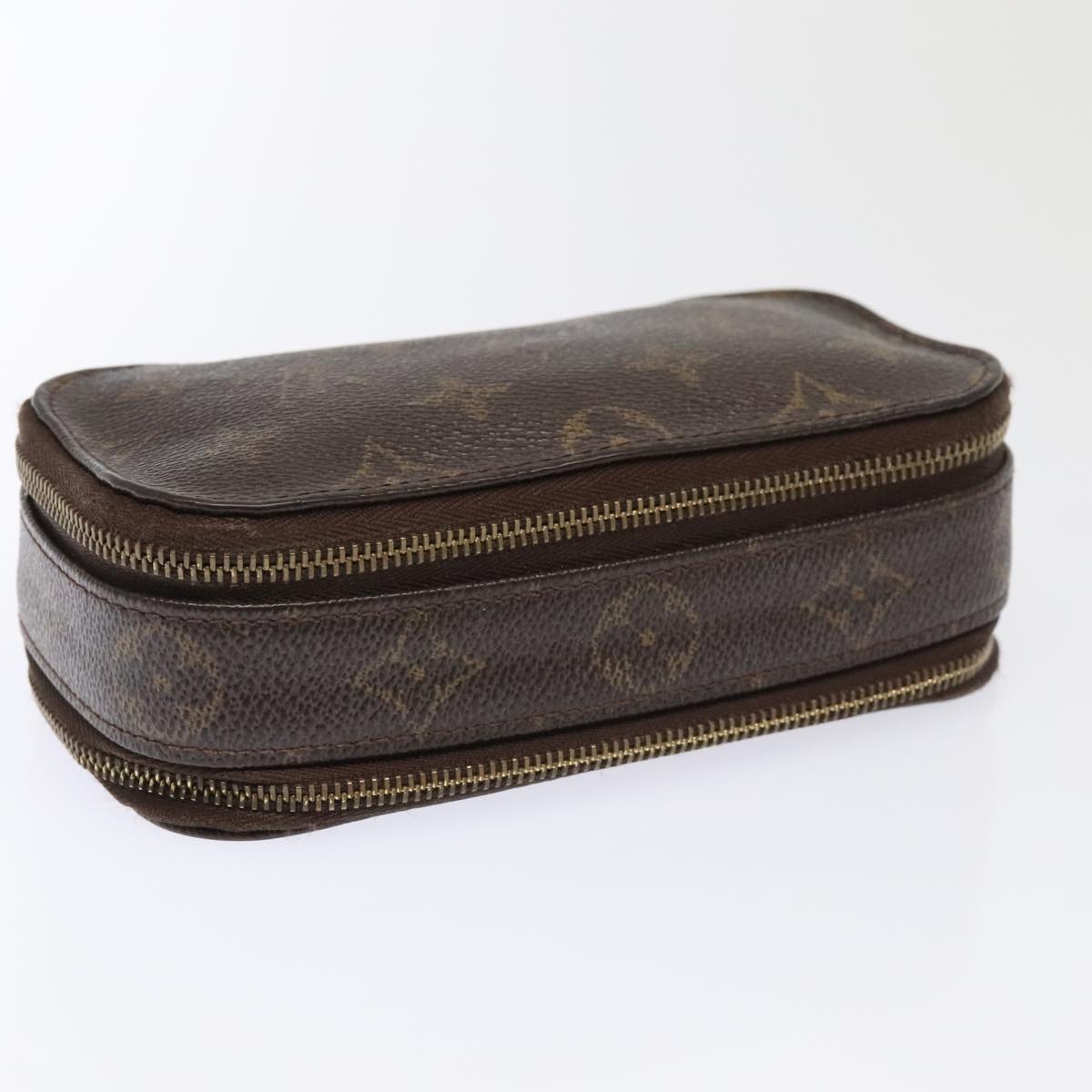 LOUIS VUITTON Monogram Trousse Brush PM Cosmetic Pouch M47510 LV Auth 94532