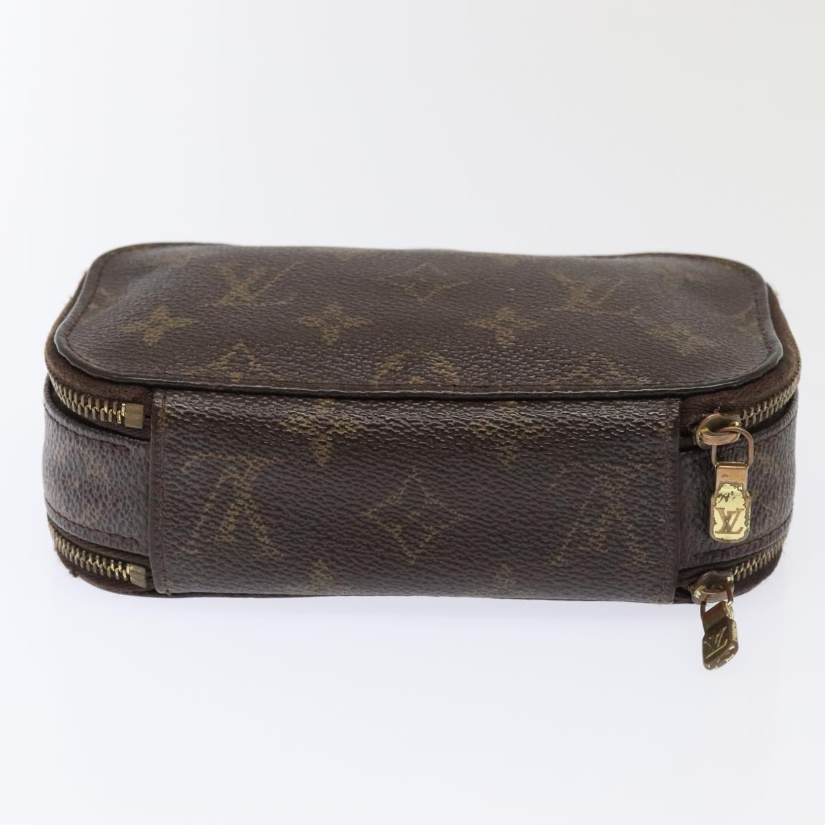 LOUIS VUITTON Monogram Trousse Brush PM Cosmetic Pouch M47510 LV Auth 94532