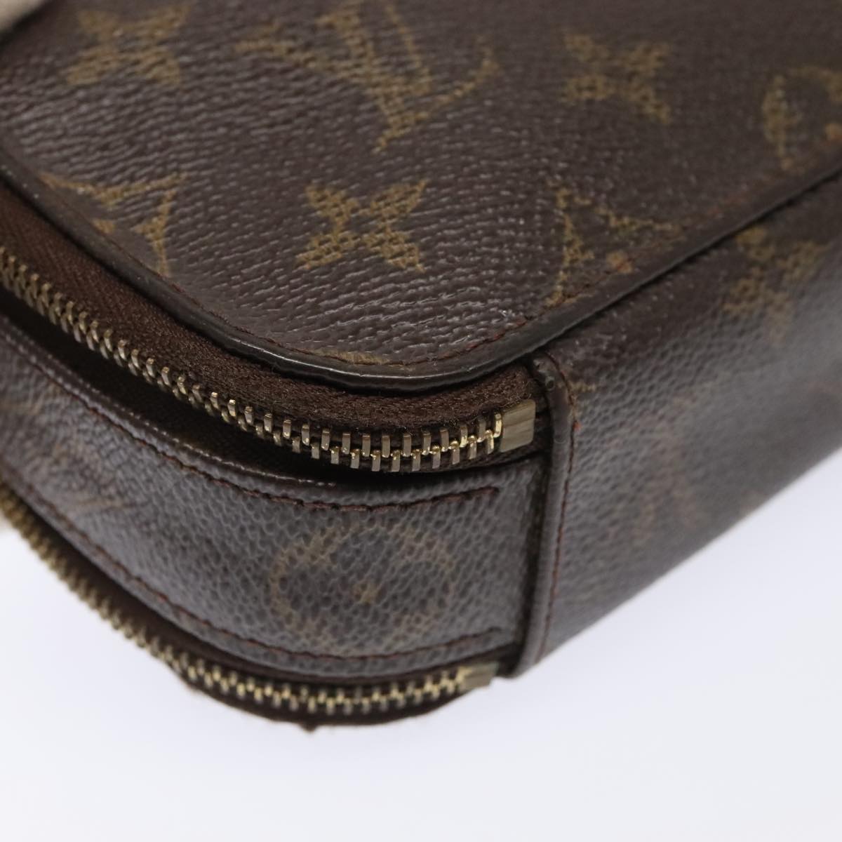 LOUIS VUITTON Monogram Trousse Brush PM Cosmetic Pouch M47510 LV Auth 94532