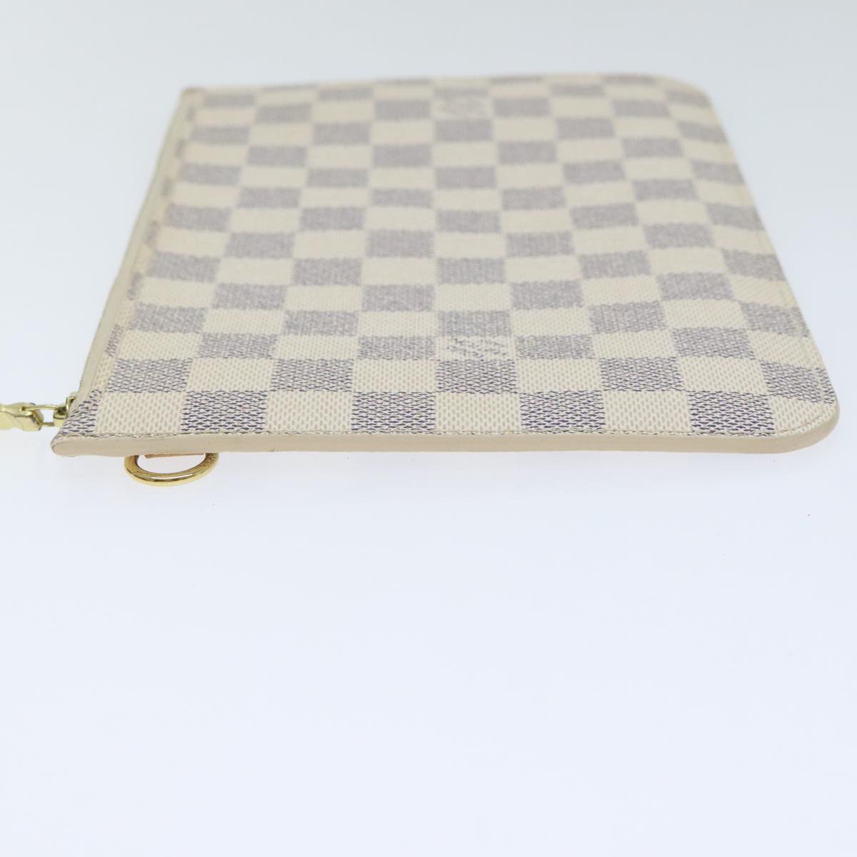 LOUIS VUITTON Damier Azur Neverfull MM Pouch Pouch LV Auth 94539