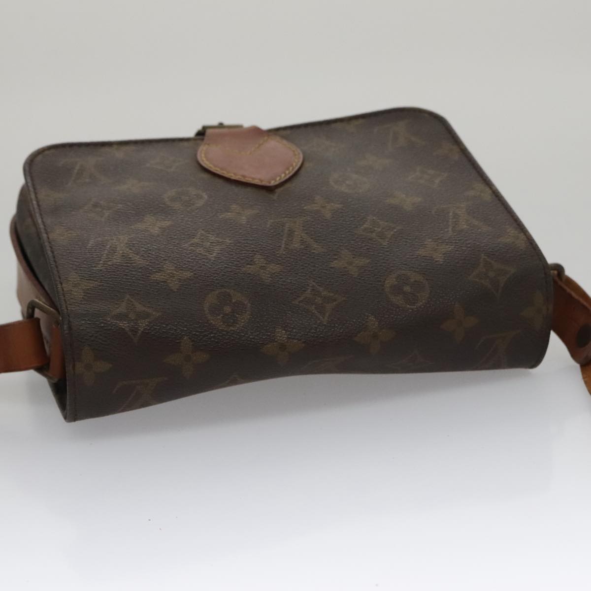 LOUIS VUITTON Monogram Cartouchiere MM Shoulder Bag M51253 LV Auth 94558