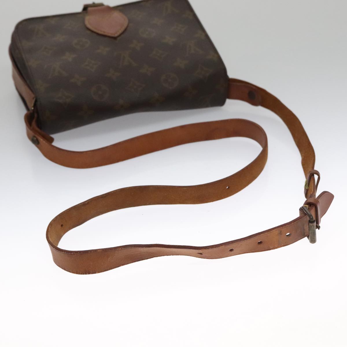 LOUIS VUITTON Monogram Cartouchiere MM Shoulder Bag M51253 LV Auth 94558