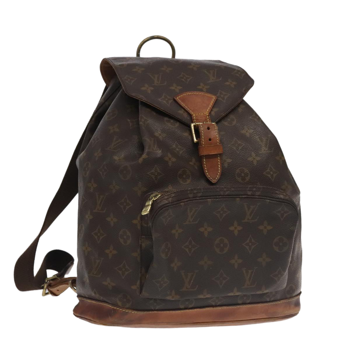 LOUIS VUITTON Monogram Montsouris GM Backpack M51135 LV Auth 94586