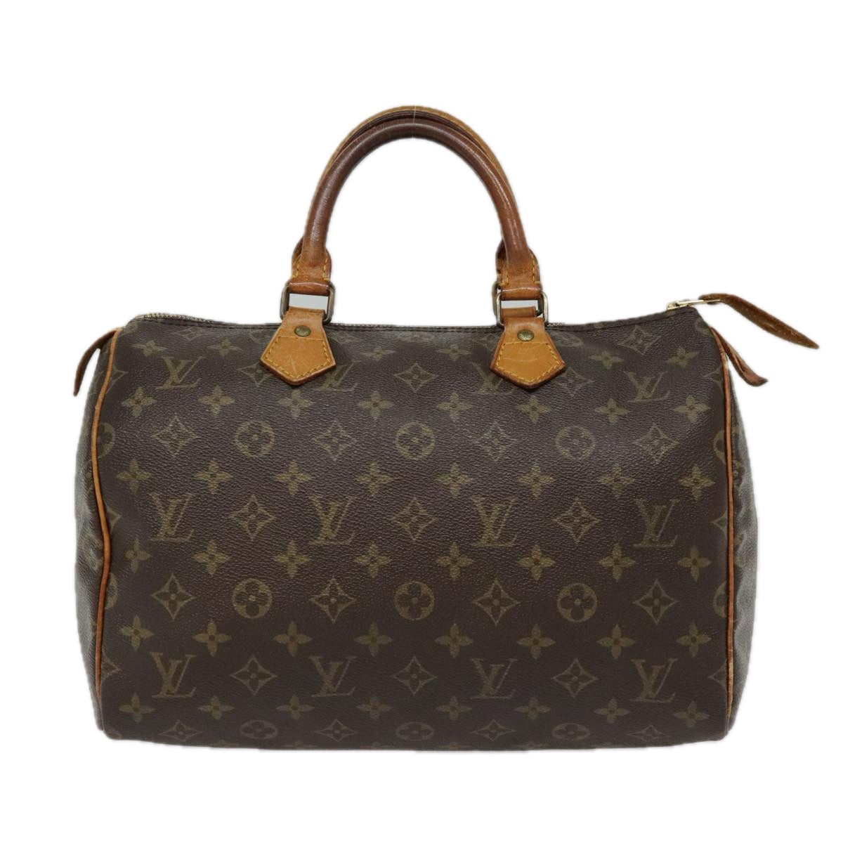 LOUIS VUITTON Monogram Speedy 30 Hand Bag M41526 LV Auth 94589