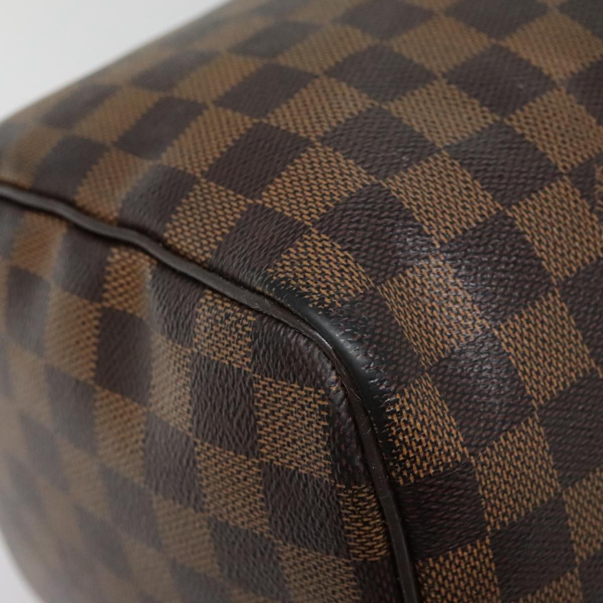 LOUIS VUITTON Damier Ebene Speedy 30 Hand Bag N41364 LV Auth 94602