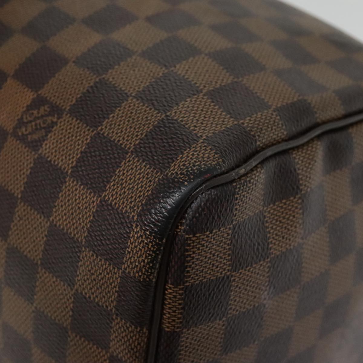 LOUIS VUITTON Damier Ebene Speedy 30 Hand Bag N41364 LV Auth 94602