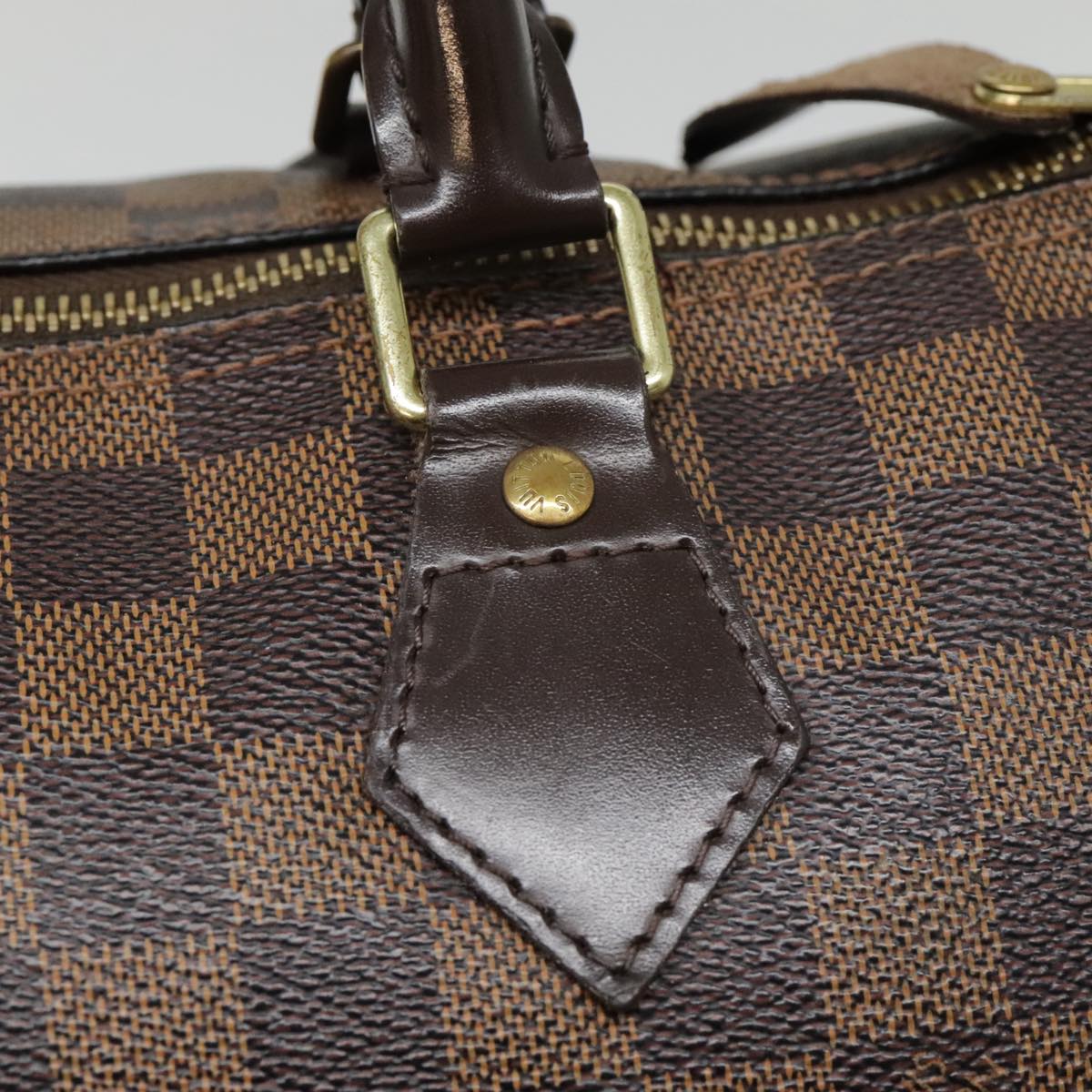 LOUIS VUITTON Damier Ebene Speedy 30 Hand Bag N41364 LV Auth 94602