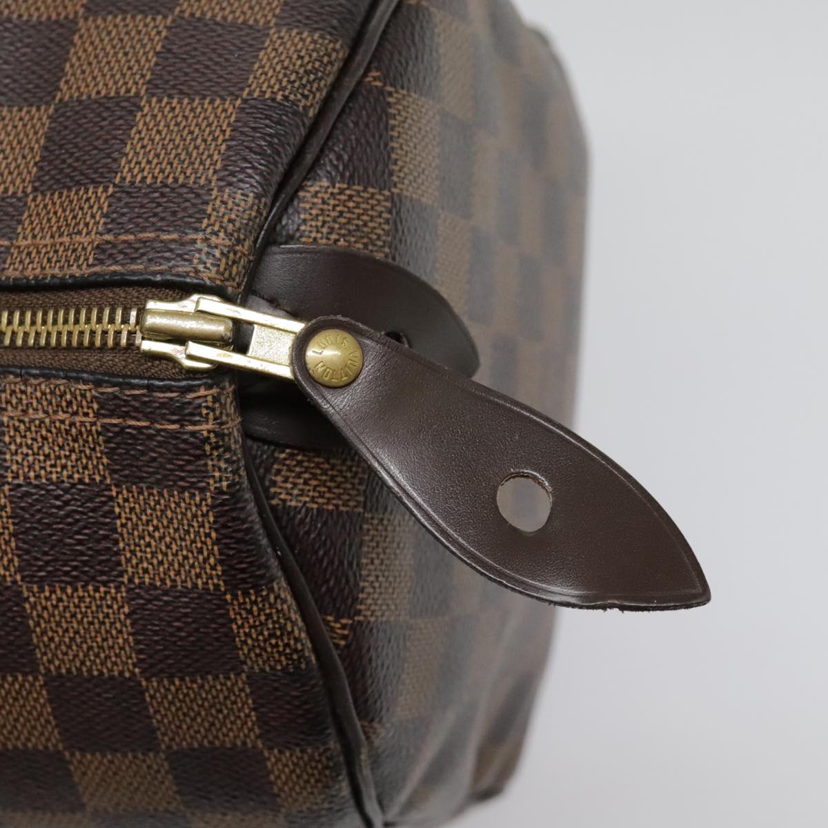 LOUIS VUITTON Damier Ebene Speedy 30 Hand Bag N41364 LV Auth 94602