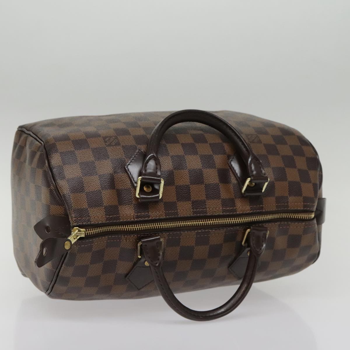 LOUIS VUITTON Damier Ebene Speedy 30 Hand Bag N41364 LV Auth 94602