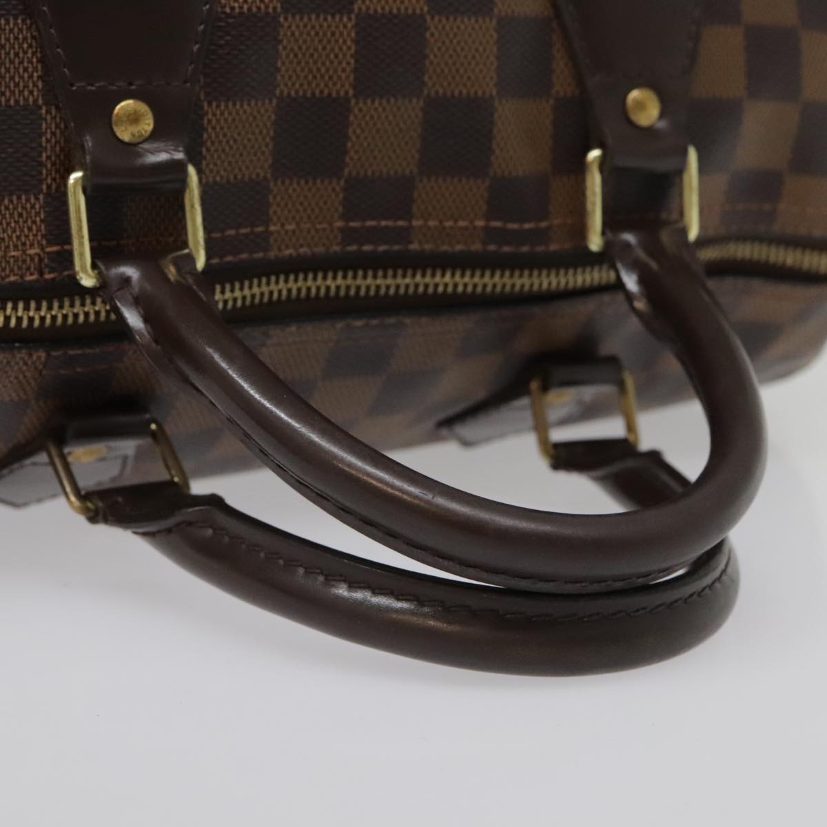 LOUIS VUITTON Damier Ebene Speedy 30 Hand Bag N41364 LV Auth 94602