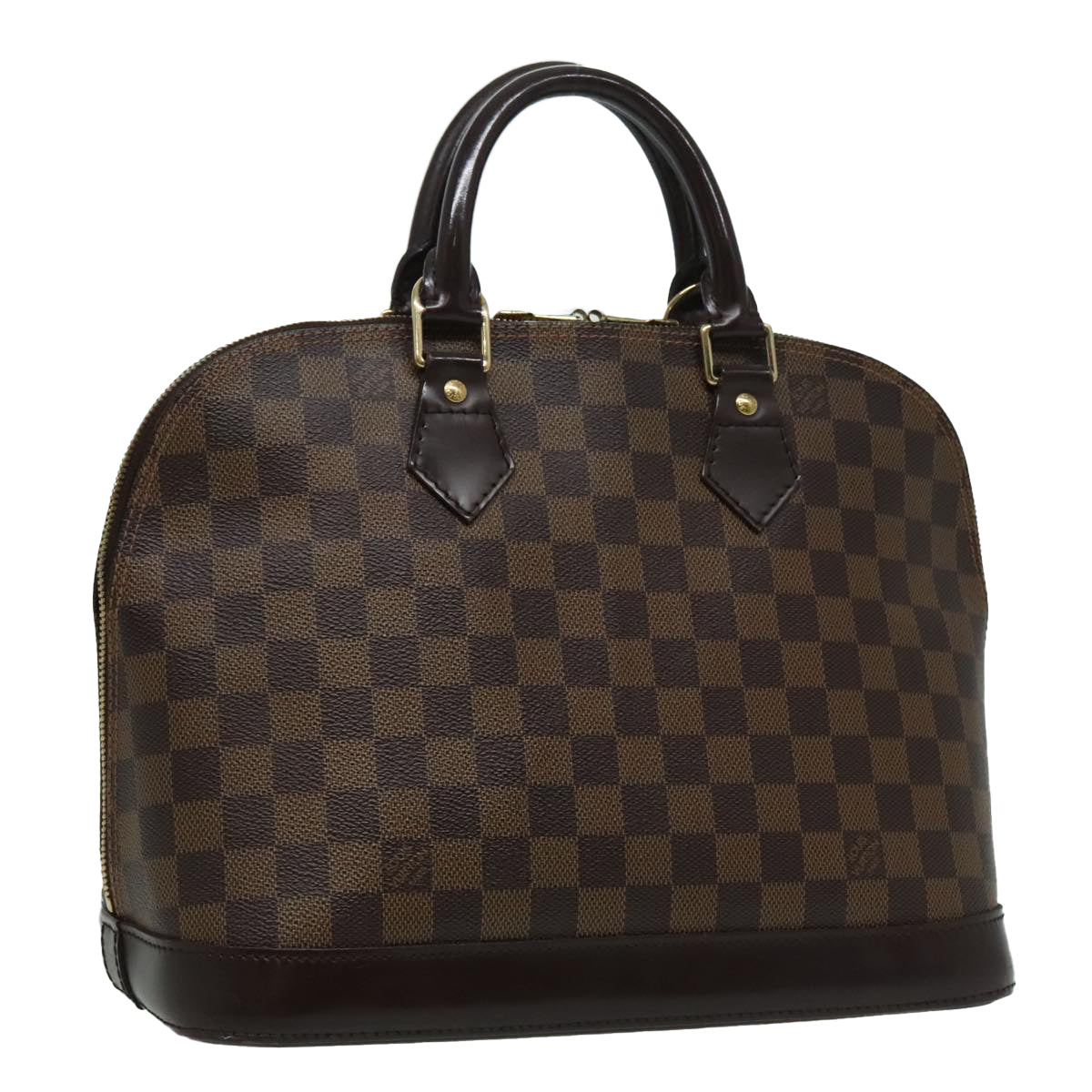 LOUIS VUITTON Damier Ebene Alma Hand Bag N51131 LV Auth 94603