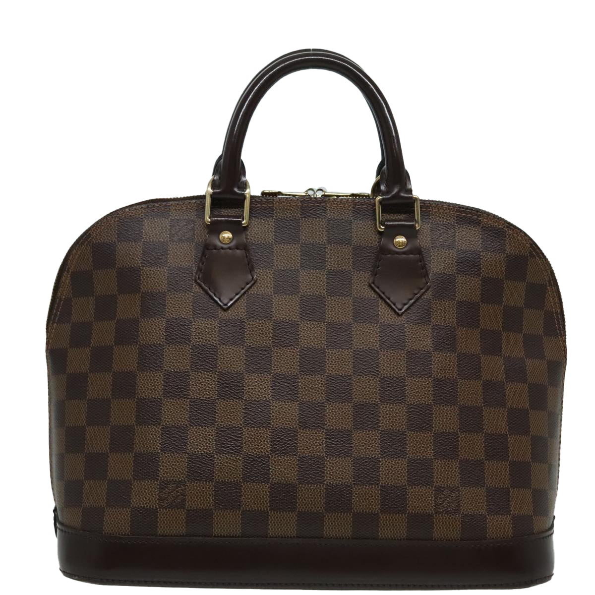 LOUIS VUITTON Damier Ebene Alma Hand Bag N51131 LV Auth 94603