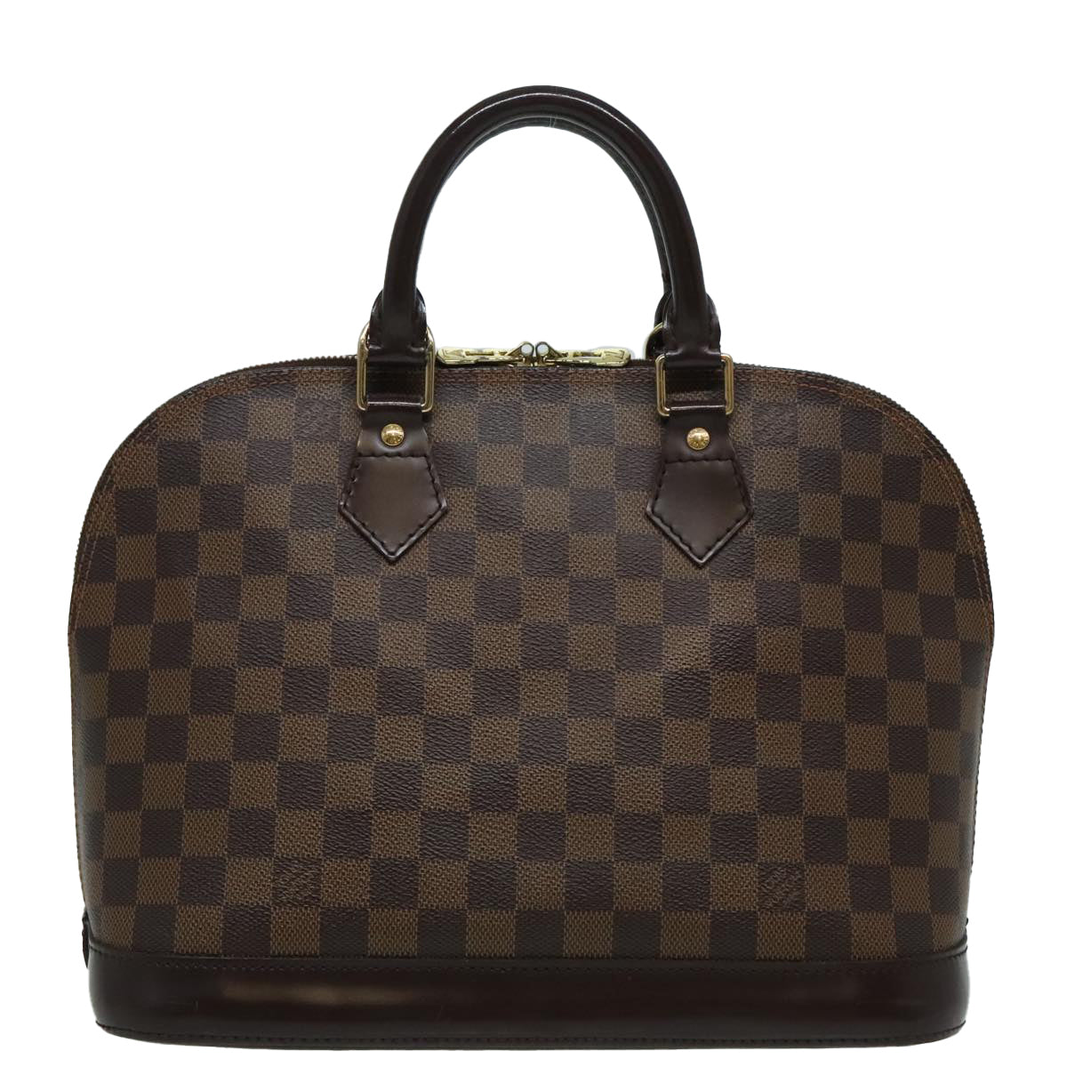 LOUIS VUITTON Damier Ebene Alma Hand Bag N51131 LV Auth 94603