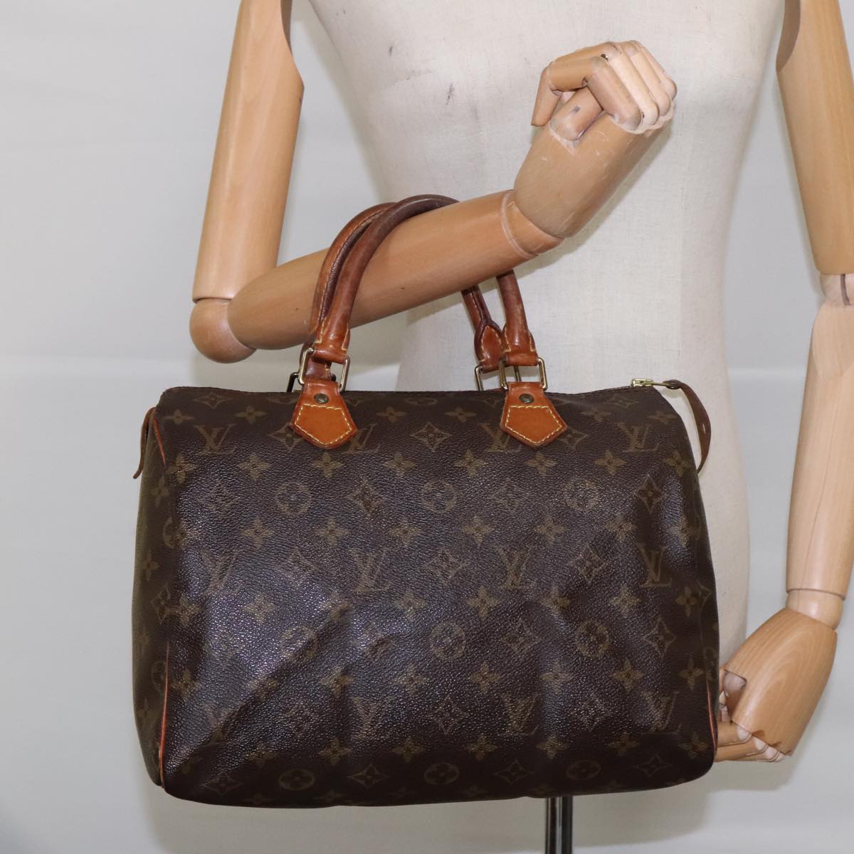 LOUIS VUITTON Monogram Speedy 30 Hand Bag M41526 LV Auth 94658