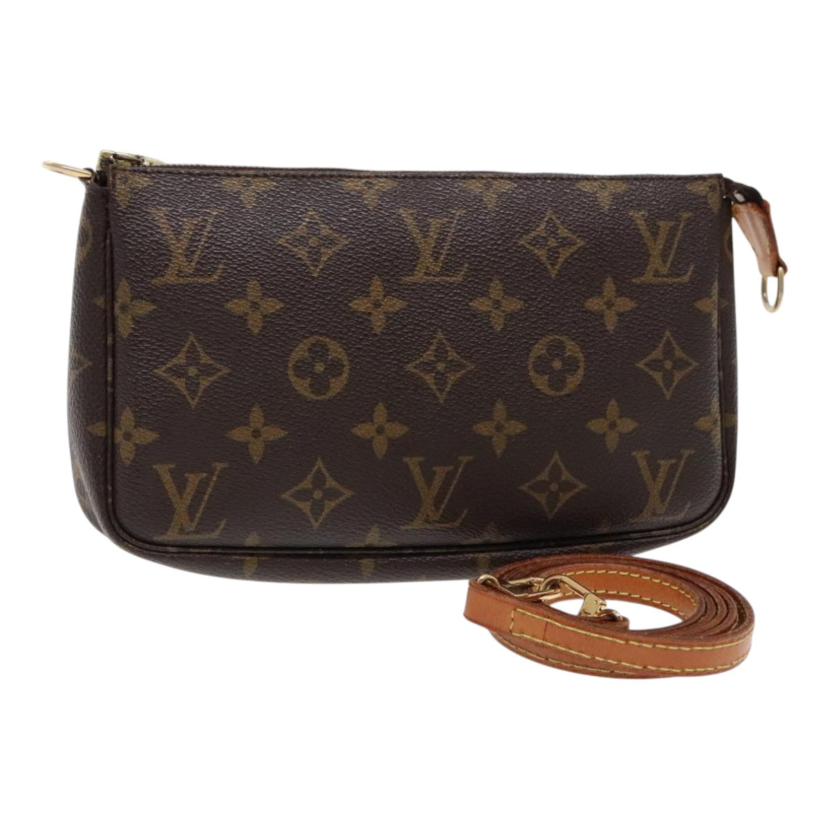 LOUIS VUITTON Monogram Pochette Accessoires Pouch M51980 LV Auth 94670