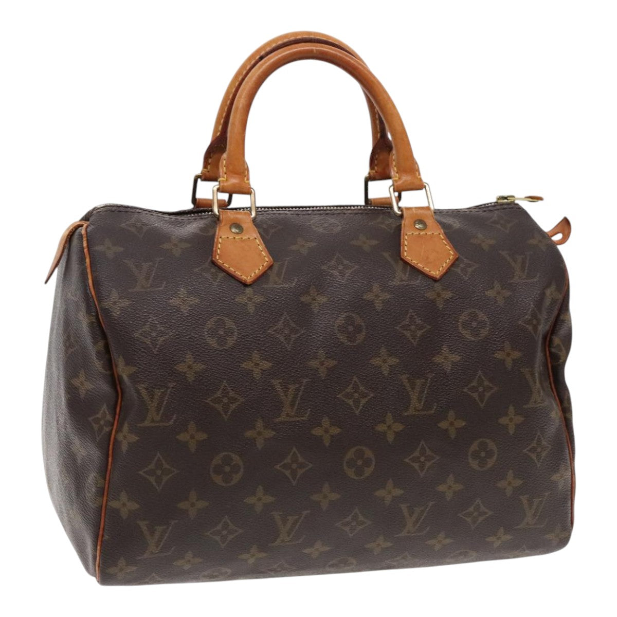 LOUIS VUITTON Monogram Speedy 30 Hand Bag M41526 LV Auth 94680