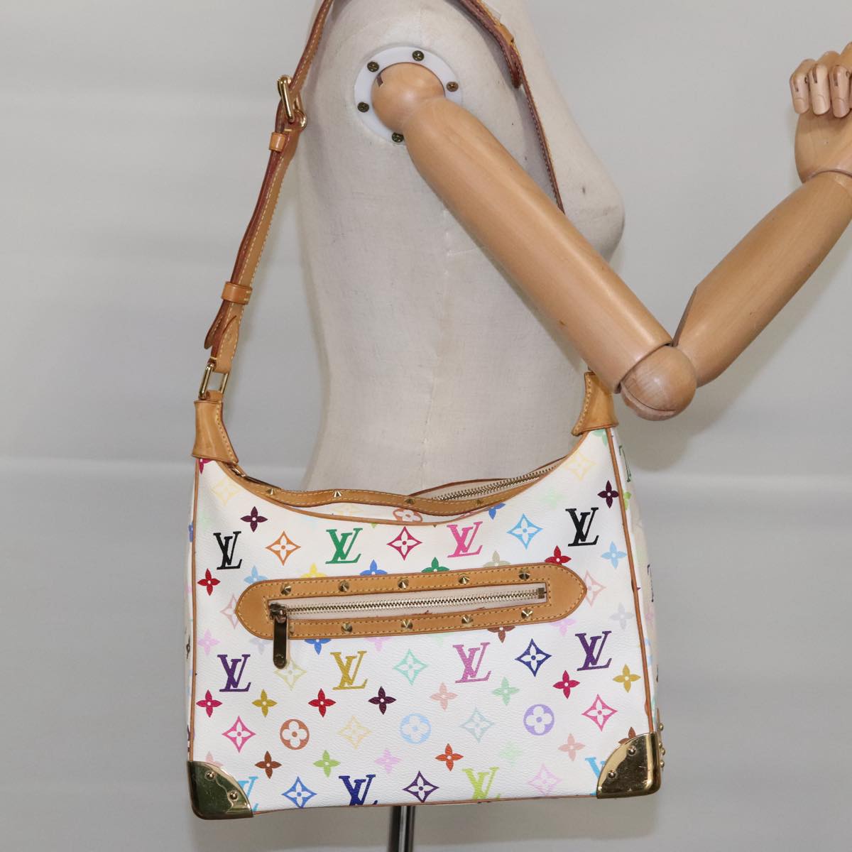 LOUIS VUITTON Monogram Multicolor Boulogne Shoulder Bag M92660 Auth 94715AV