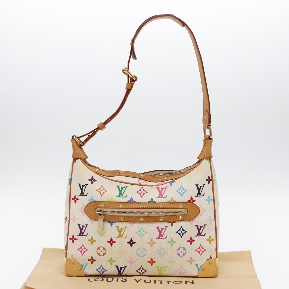 LOUIS VUITTON Monogram Multicolor Boulogne Shoulder Bag M92660 Auth 94715AV