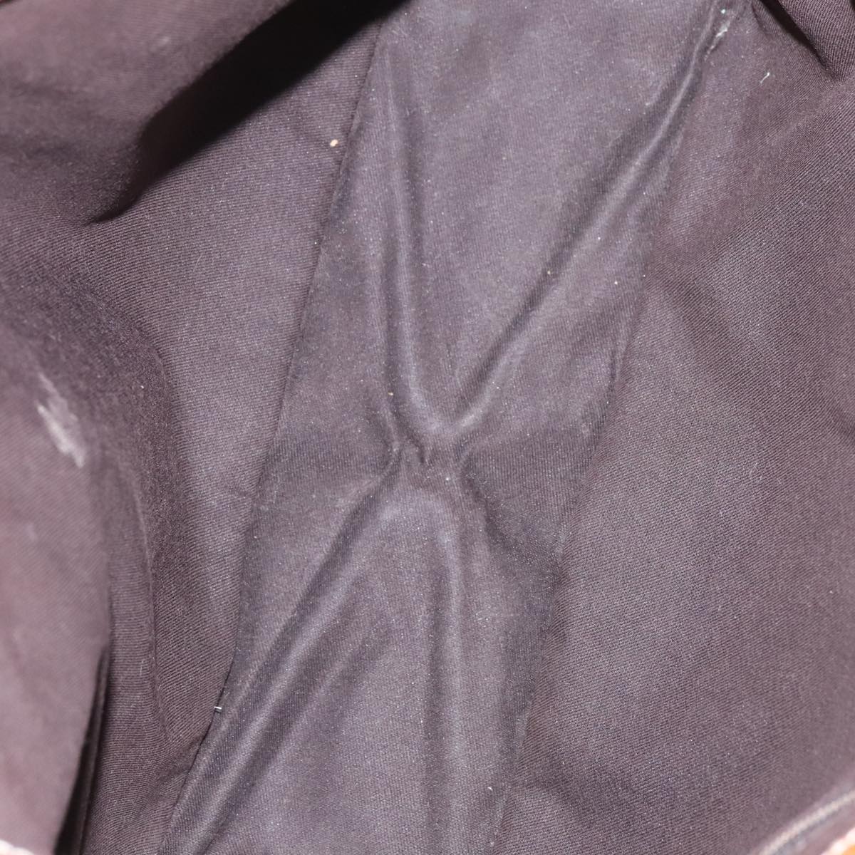 GUCCI GG Canvas Hand Bag Brown Silver 113019 3444 Auth 94718