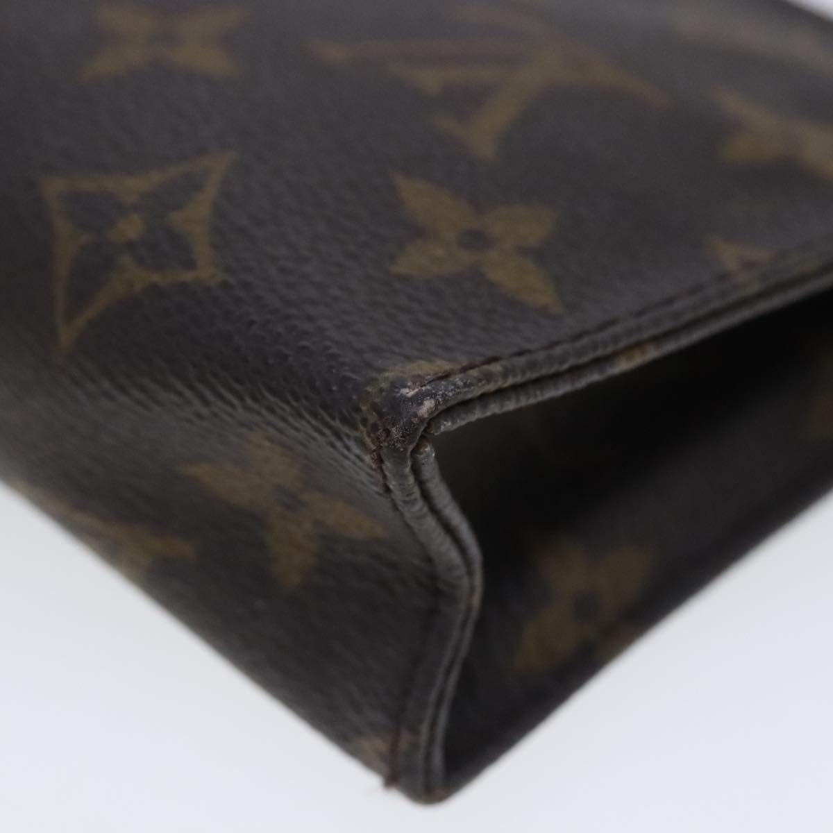 LOUIS VUITTON Monogram Poche Toilette 15 Pouch M47546 LV Auth 94731