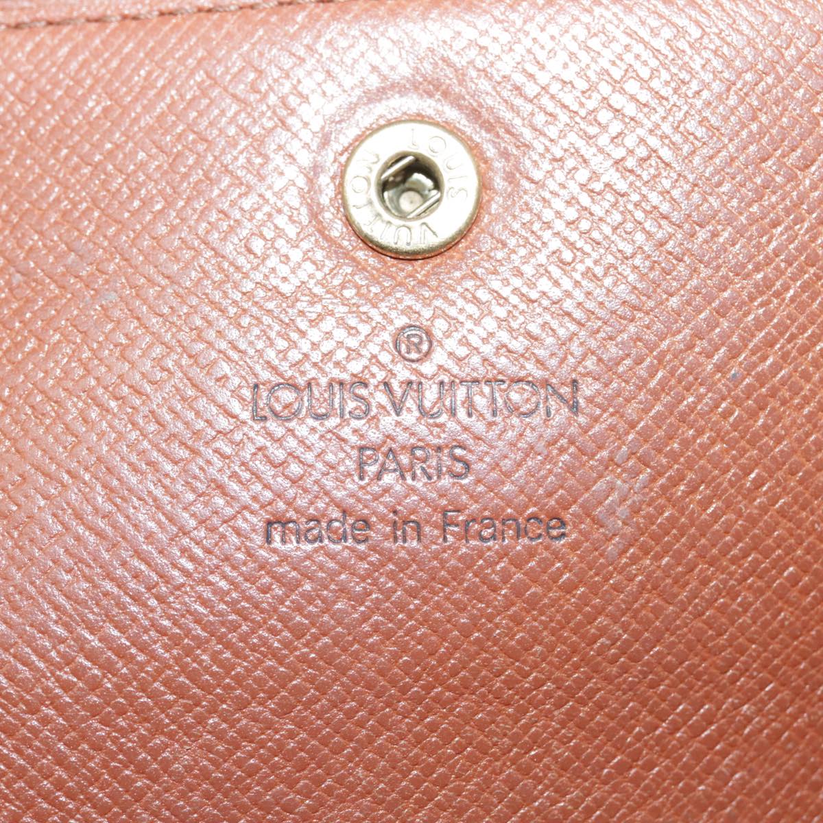 LOUIS VUITTON Monogram Portefeuille International Wallet M61217 LV Auth 94741