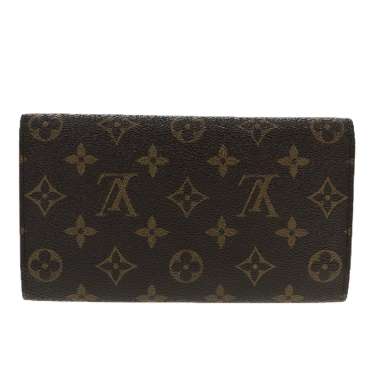 LOUIS VUITTON Monogram Portefeuille International Wallet M61217 LV Auth 94741