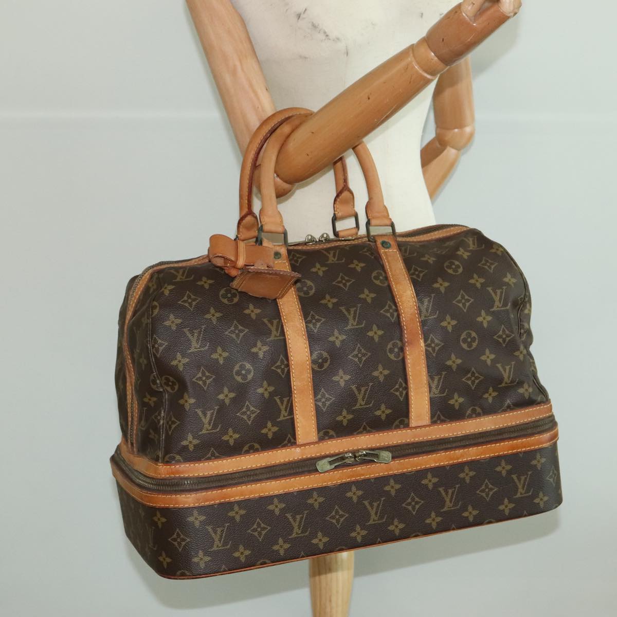 LOUIS VUITTON Monogram Sac Sports Boston Bag M41444 LV Auth 94751