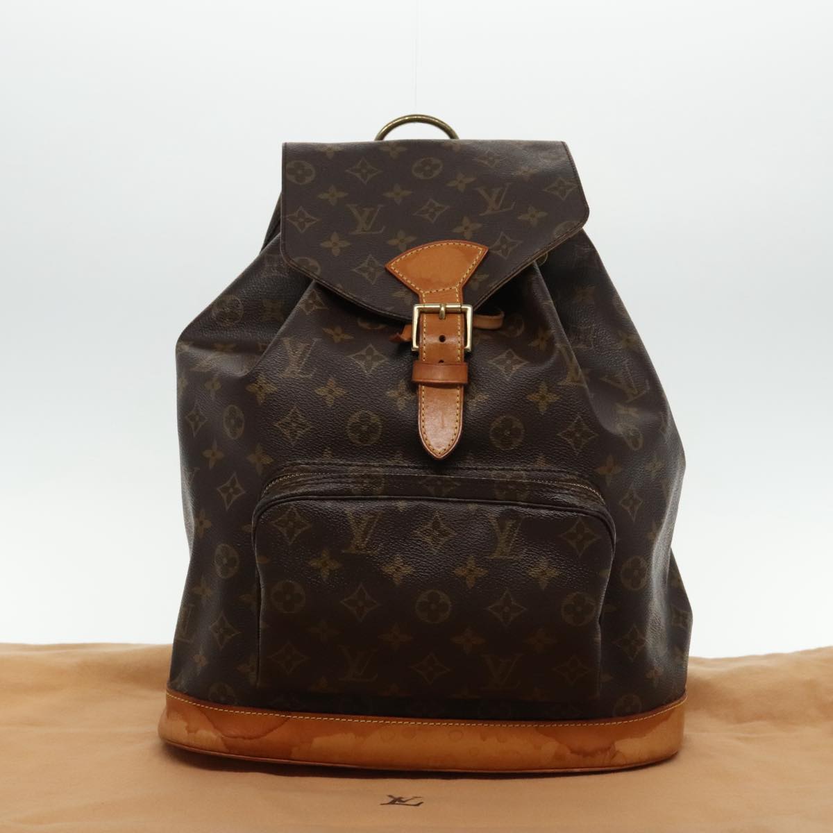 LOUIS VUITTON Monogram Montsouris GM Backpack M51135 LV Auth 94814