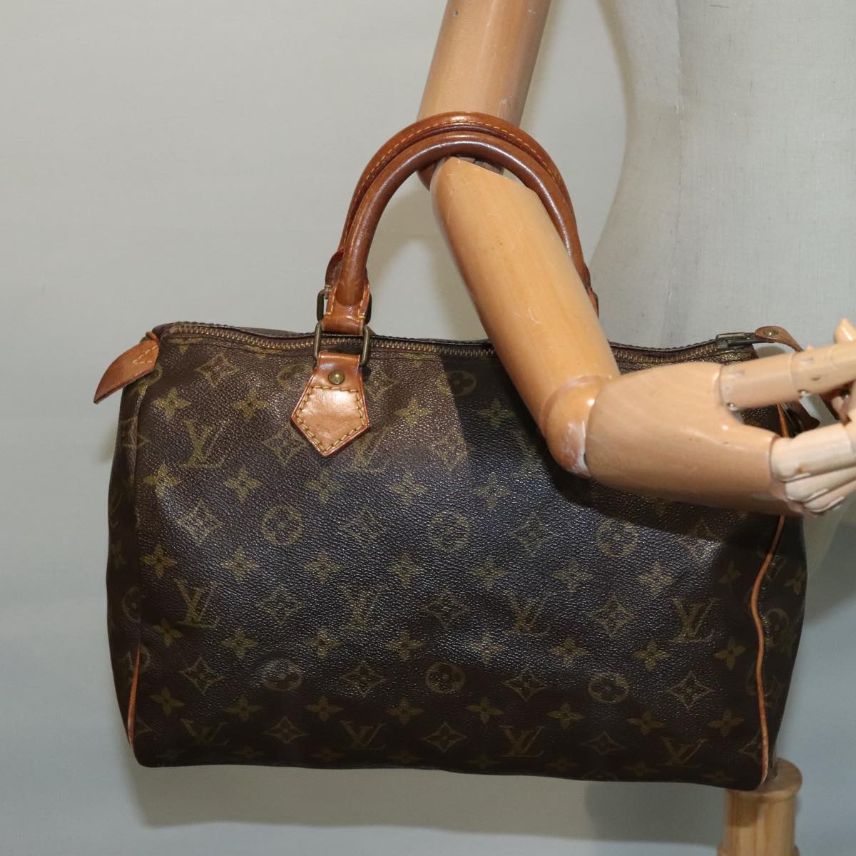 LOUIS VUITTON Monogram Speedy 30 Hand Bag M41526 LV Auth 94881