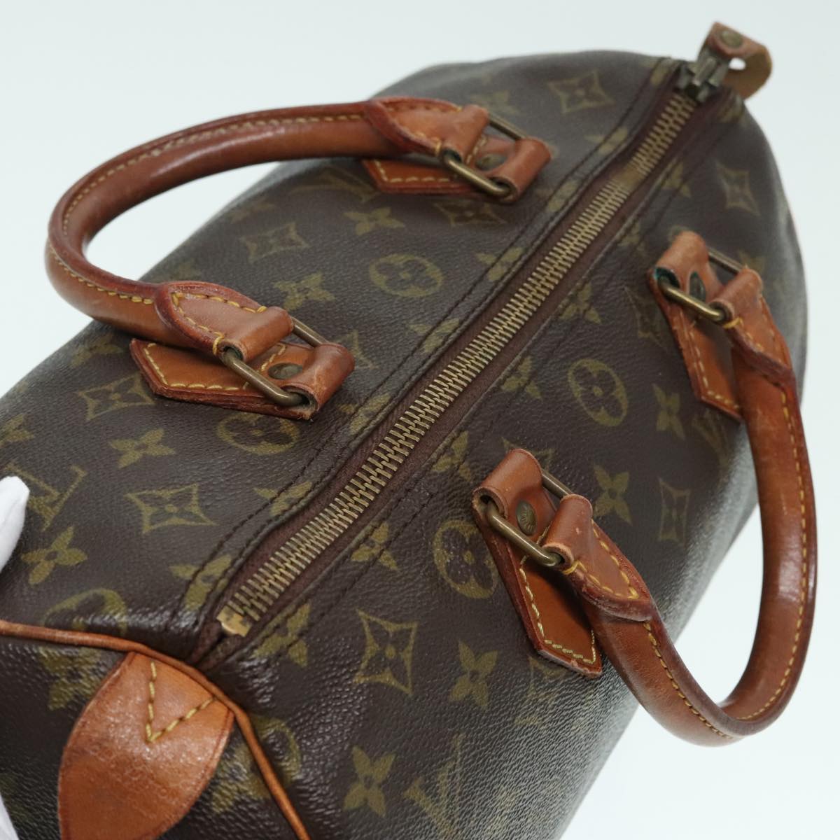 LOUIS VUITTON Monogram Speedy 30 Hand Bag M41526 LV Auth 94881