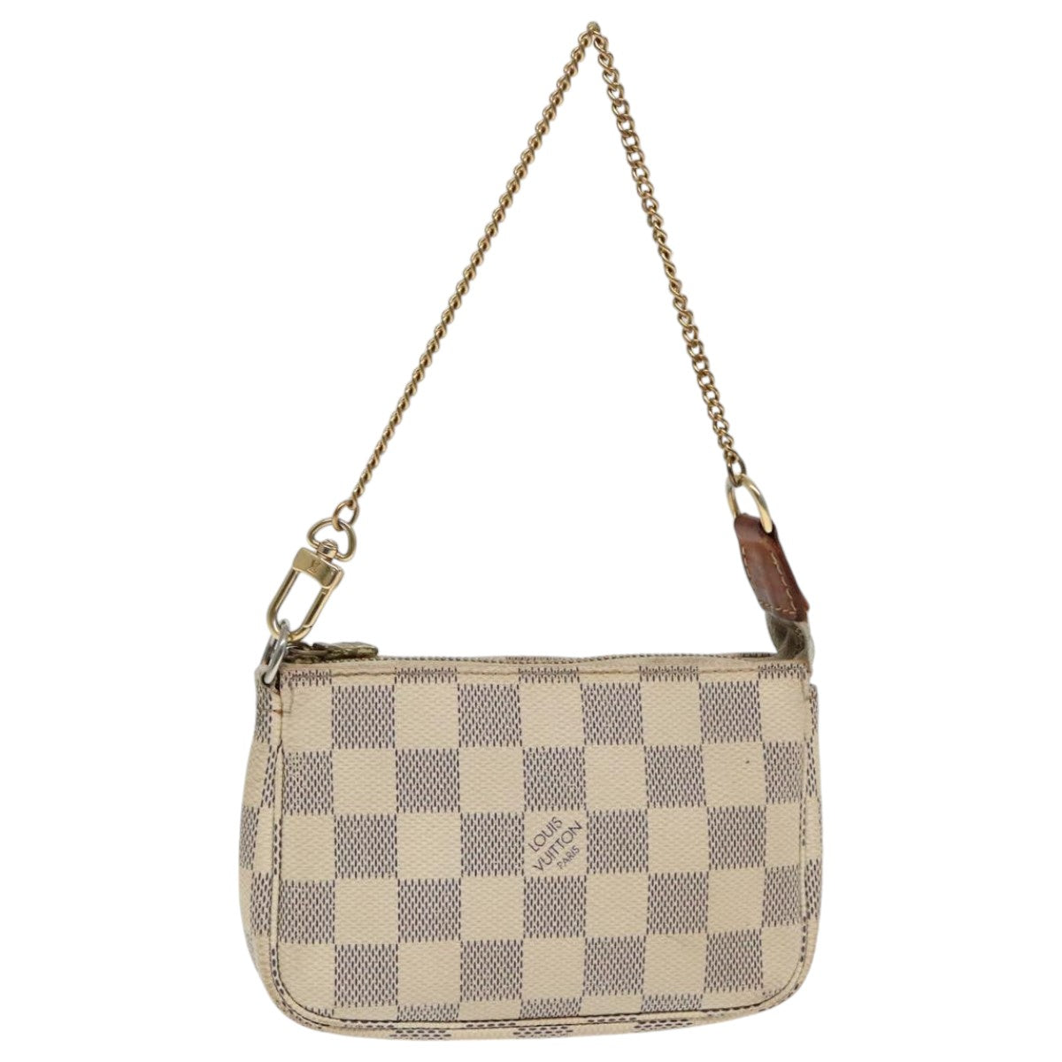 LOUIS VUITTON Damier Azur Mini Pochette Accessoires Pouch N63005 LV Auth 94931