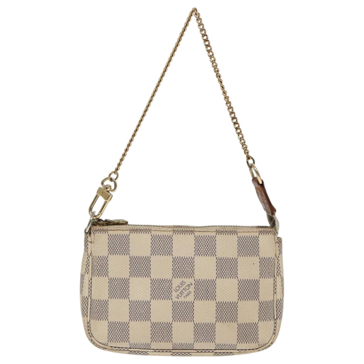 LOUIS VUITTON Damier Azur Mini Pochette Accessoires Pouch N63005 LV Auth 94931