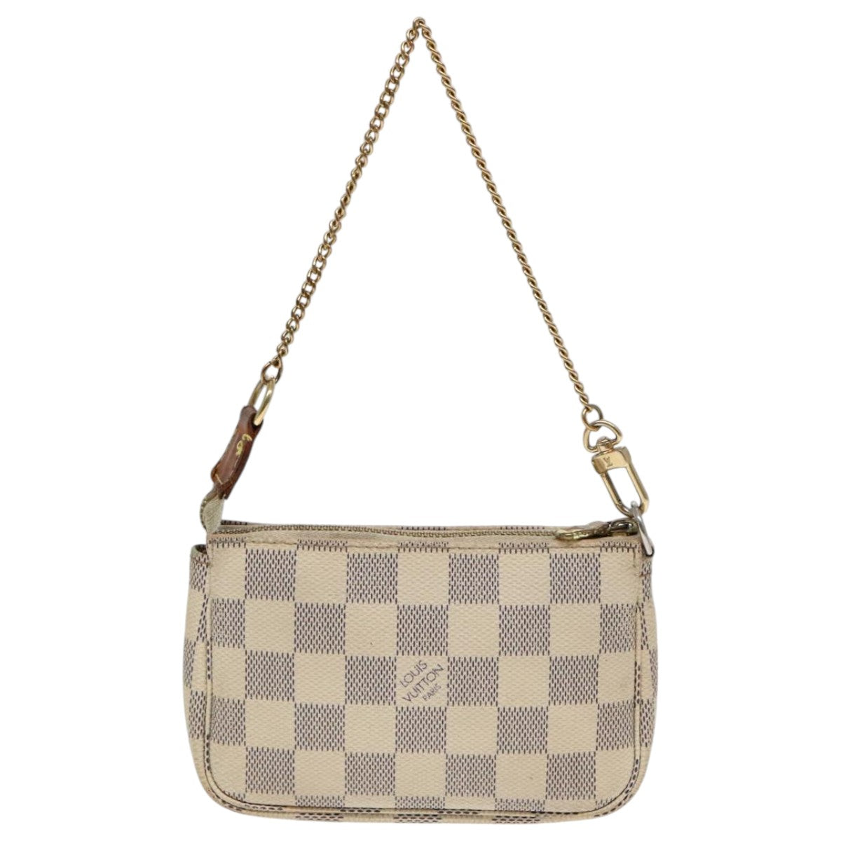 LOUIS VUITTON Damier Azur Mini Pochette Accessoires Pouch N63005 LV Auth 94931