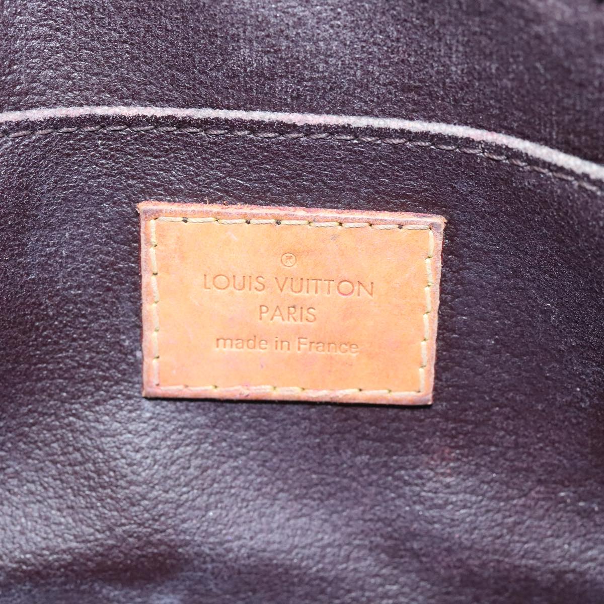 LOUIS VUITTON Monogram Vernis Pochette Cosmetic Pouch Amarante M91495 Auth 94942