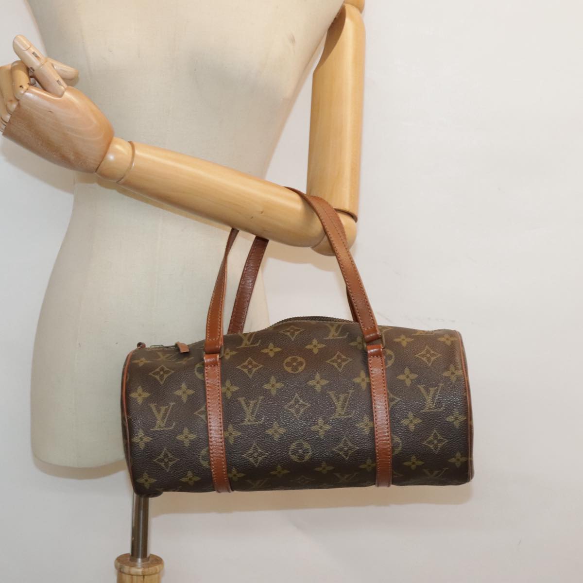 LOUIS VUITTON Monogram Papillon 30 Hand Bag M51385 LV Auth 94948