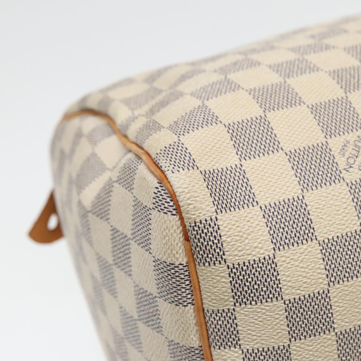 LOUIS VUITTON Damier Azur Speedy 30 Hand Bag N41533 LV Auth 94958