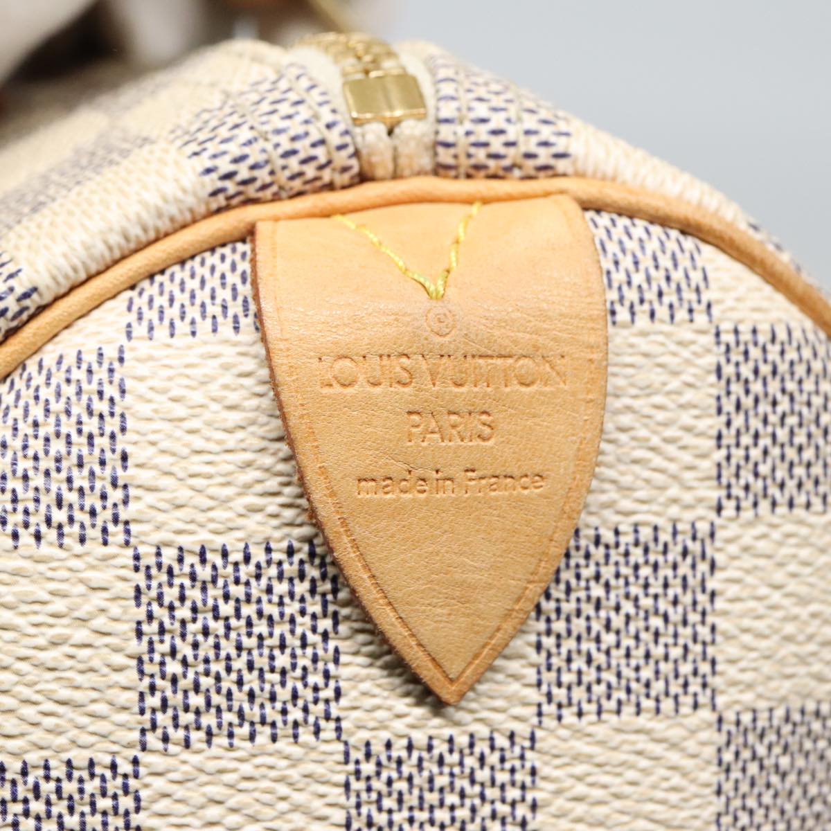 LOUIS VUITTON Damier Azur Speedy 30 Hand Bag N41533 LV Auth 94958