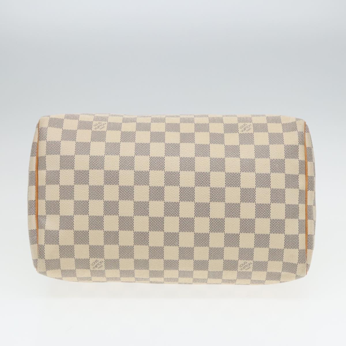 LOUIS VUITTON Damier Azur Speedy 30 Hand Bag N41533 LV Auth 94958