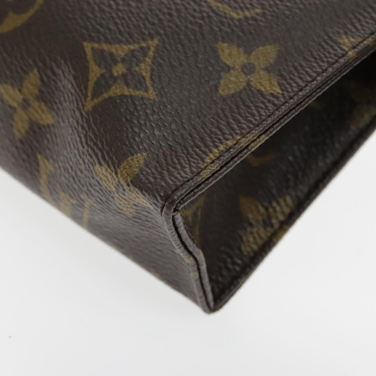 LOUIS VUITTON Monogram Poche Toilette 15 Pouch M47546 LV Auth 95049